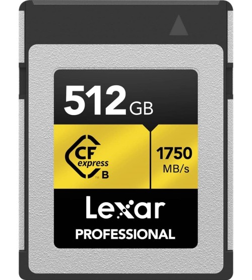 Lexar 512GB Professional GOLD CFexpress 4.0 Type A Memory Card LEXAR LCXEXPR512G-RNENG Lexar 512GB Professional GOLD CFexpress 4.0 Type A Memory Card LEXAR LCXEXPR512G-RNENG
